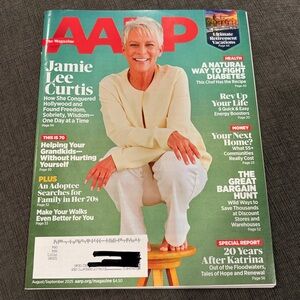 AARP Magazine - Aug/Sept 2025 - Jamie Lee Curtis - NEVER READ!  health magazines